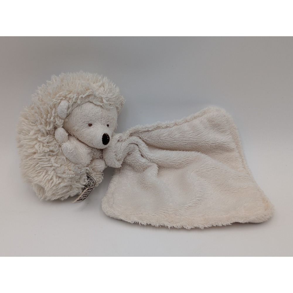 Bukowski Hedgehog Plush Lovey Cream Security Blanket Stuffed Animal Toy